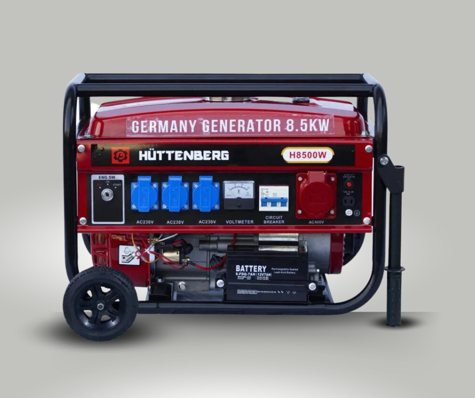 Generatore Di Corrente SILENZIATO 8500W 4,5KW (220/380v) TRIFASE INVER –  Genertech